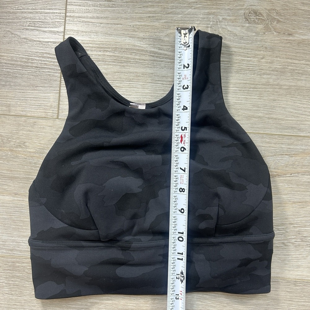 Lululemon Size 4 Wunder Train Longline Bra Heritage 365 Camo Med Support C/D Cup - Picture 9 of 10